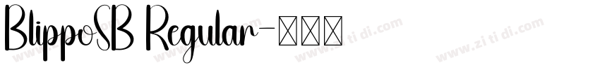 BlippoSB Regular字体转换